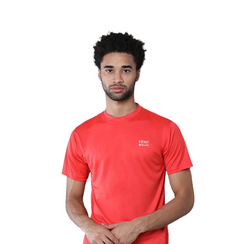 GB Unisex Dry Fit Round Neck T-shirt - Red